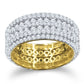 BAND RING // ICED OUT YELLOW GOLD