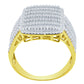 MICRO STONE RING // ICED OUT YELLOW GOLD