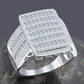 MICRO STONE RING // ICED OUT WHITE GOLD