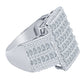 MICRO STONE RING // ICED OUT WHITE GOLD