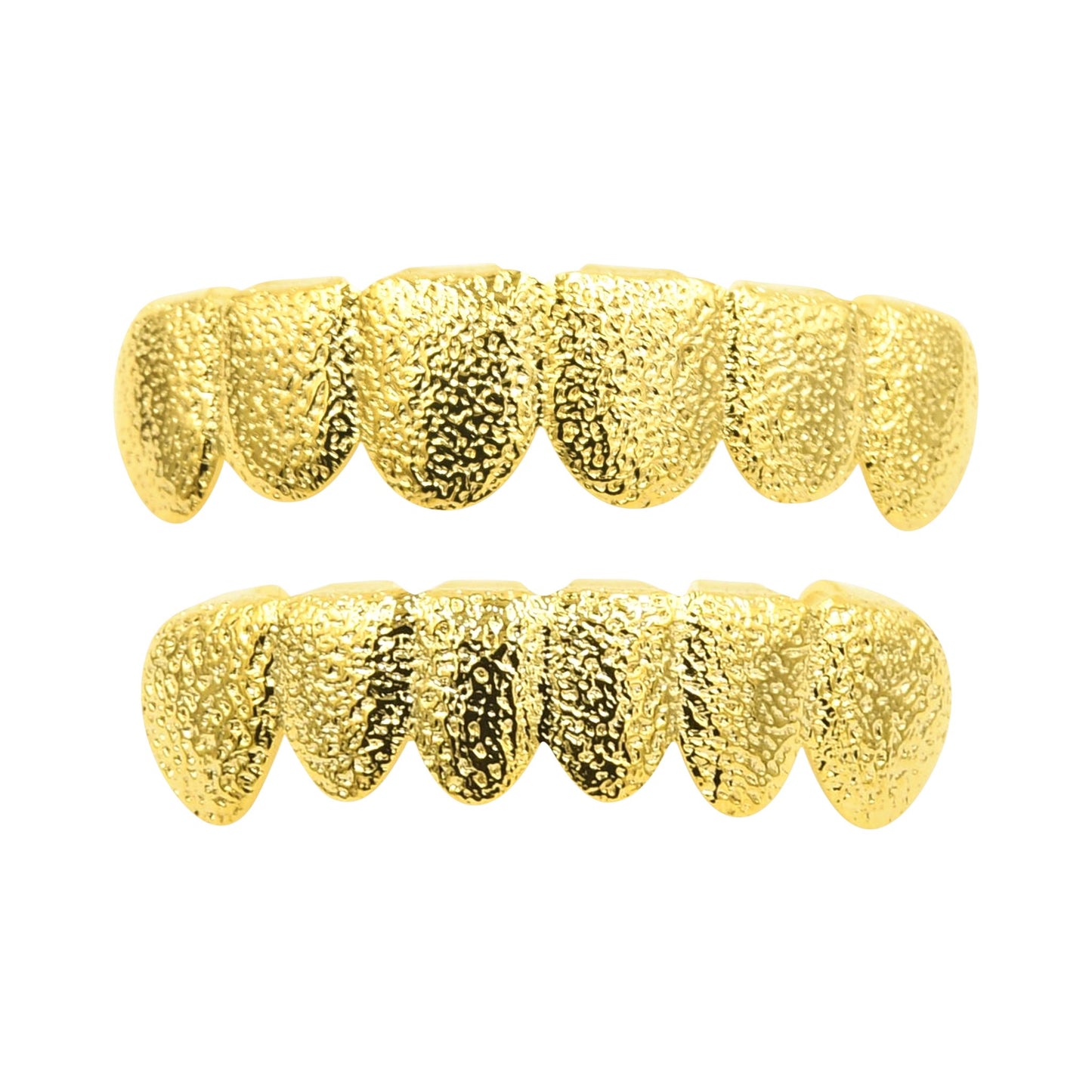 HIP HOP SHINY GRILLS IN YELLOW GOLD