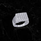 HONEYCOMB DIAMOND RING // WHITE GOLD