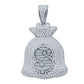 THE BAG PENDANT // WHITE GOLD
