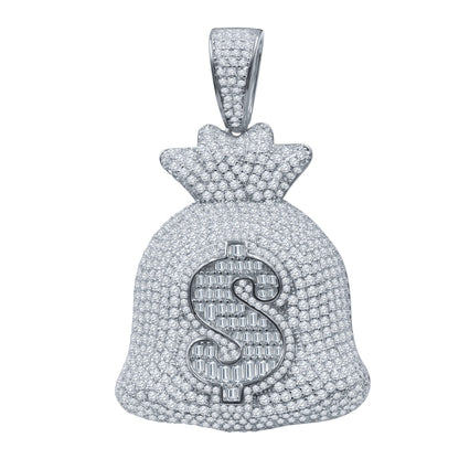 THE BAG PENDANT // WHITE GOLD