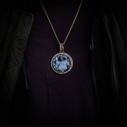 CUSTOM BAGUETTE PHOTO PENDANT + CHAIN