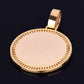 ICED BAGUETTE CUSTOM PHOTO MEDALLION PENDANT + CHAIN