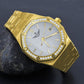 CLUBMASTER WATCH // YELLOW GOLD X OFF-WHITE FACE