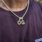CUSTOM SINGLE BAGUETTE INITIAL IN YELLOW GOLD