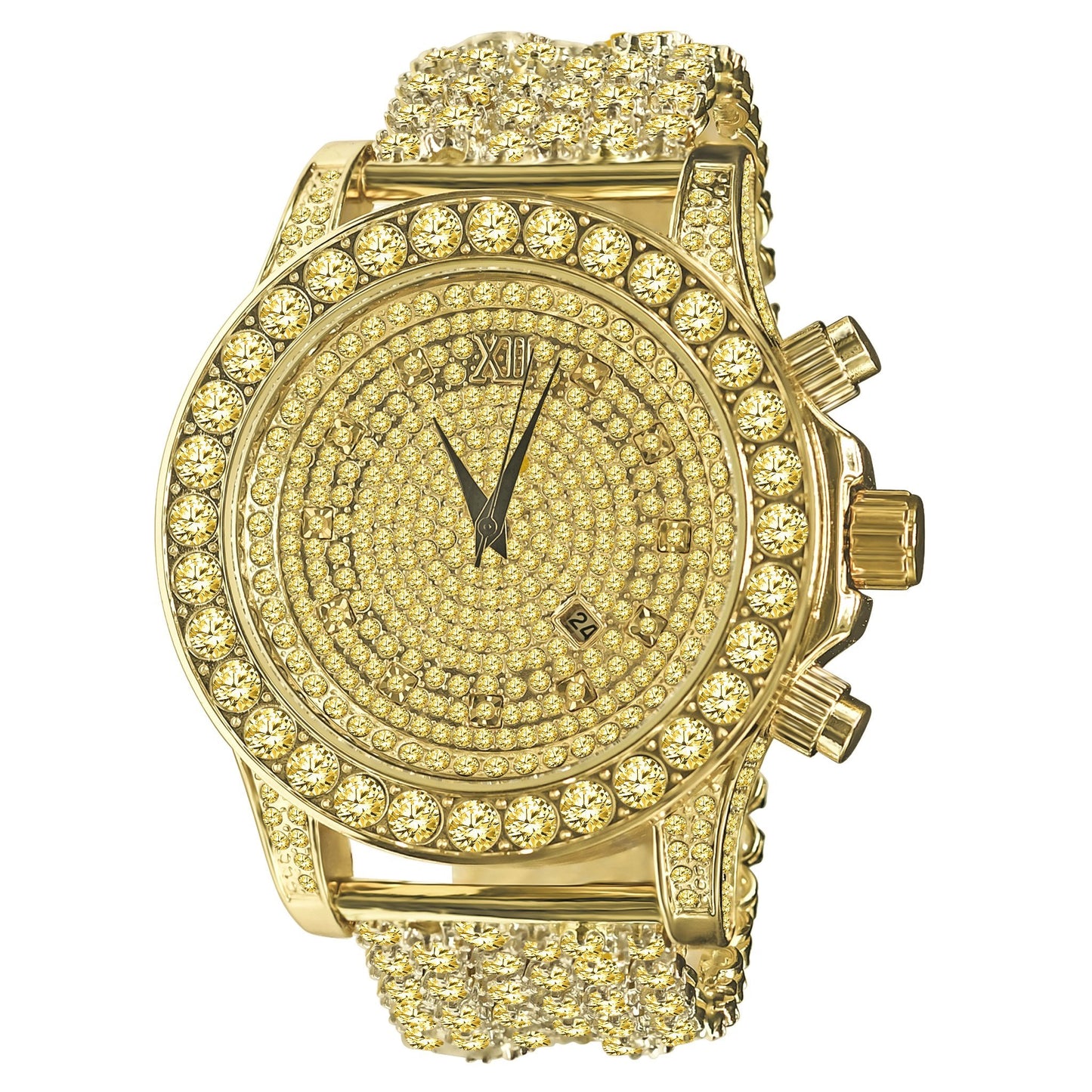 ROUND CUT DIAMOND TIMEPIECE // CANARY GOLD