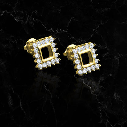 FRAMES // YELLOW GOLD EARRINGS