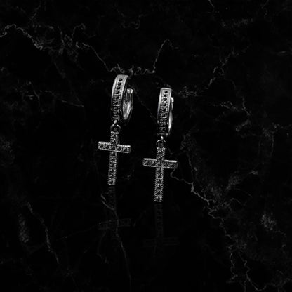 ICED OUT CROSS // EARRINGS