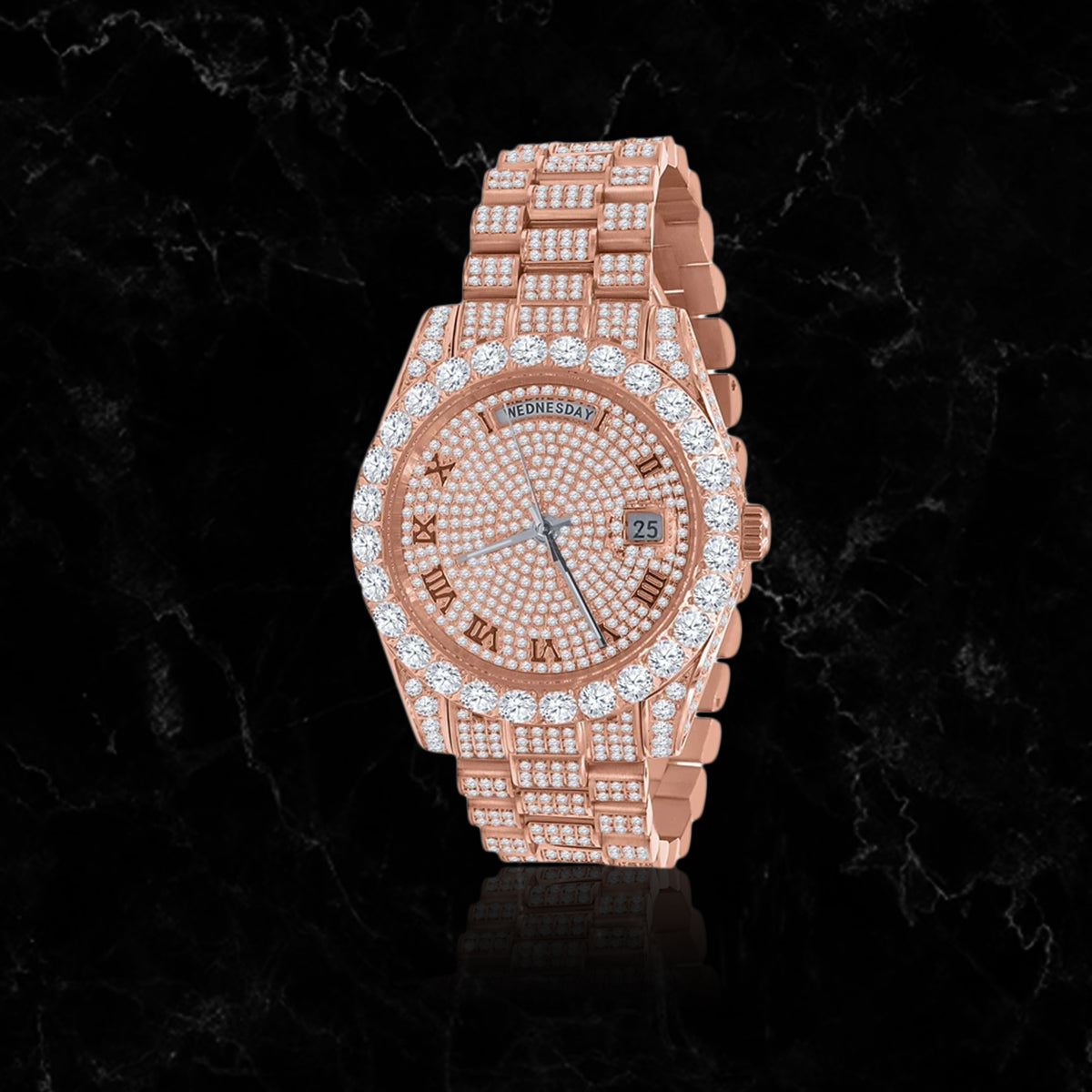 ICED OUT LOYALTY WATCH // ROSE GOLD