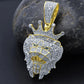 ICED KXNG SHXT PENDANT // YELLOW GOLD