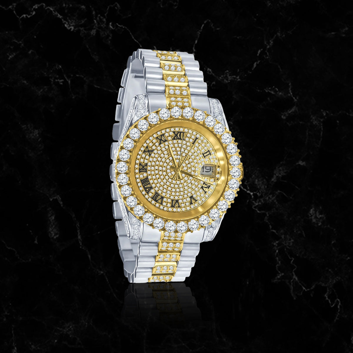 ICED ICON WATCH // TWO TONE