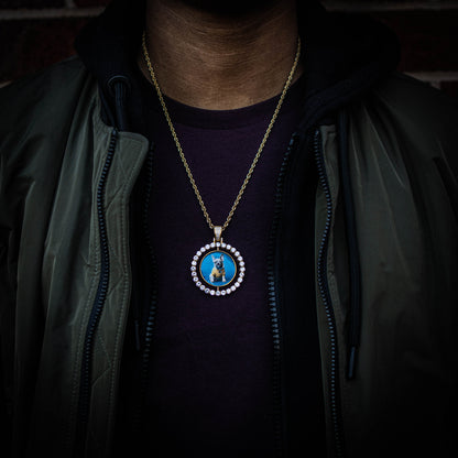 ROTATIONS // DOUBLE-SIDED PHOTO PENDANT is an essential piece to add to your collection to remember an OG in your life...5x Plated with Solid 18k Gold x Diamonds, this custom photo pendant has a breathtaking luster for a price that you simply can't find anywhere else. Stop Settling and Shop OG.