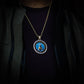 CUSTOM DOUBLE-SIDED ROTATING PHOTO PENDANT + CHAIN