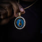 CUSTOM DOUBLE-SIDED ROTATING PHOTO PENDANT + CHAIN