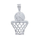 ICED OUT HOOPER PENDANT // WHITE GOLD