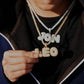 CUSTOM BUBBLE LETTER PENDANT + CHAIN