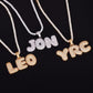CUSTOM BUBBLE LETTER PENDANT + CHAIN