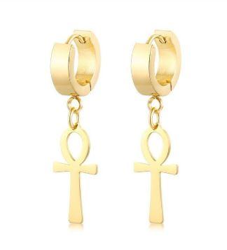 ANKH STEEL // HOOP EARNINGS