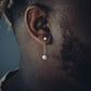 ICED HEAVY HITTER DANGLY EARRINGS IN YELLOW GOLD