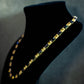 THE EMERALD CHAIN // BLACK X YELLOW GOLD 6MM