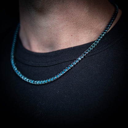 5MM ROUND CUT TENNIS CHAIN IN BLACK