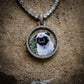 SMALL CUSTOM PHOTO MEDALLION + CHAIN