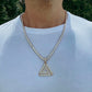 ICED PENROSE TRIANGLE PENDANT + CHAIN
