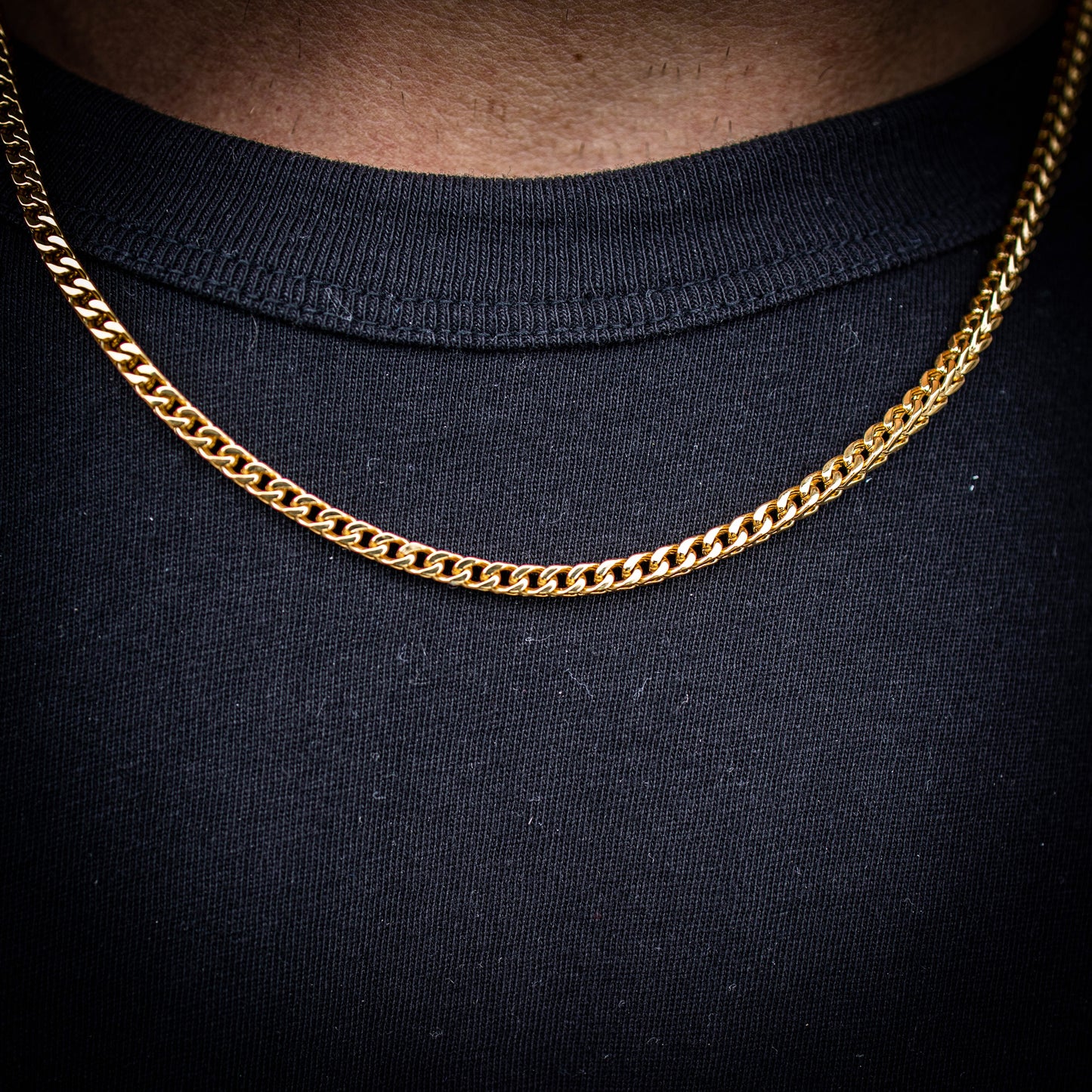 3MM FRANCO CHAIN IN YELLOW GOLD