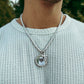 SMALL CUSTOM PHOTO MEDALLION + CHAIN