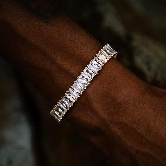 14MM EMERALD CUT BRACELET