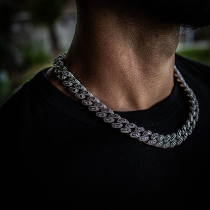 12MM ICED BAGUETTE CUBAN CHAIN