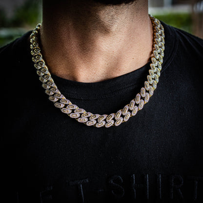 12MM ICED BAGUETTE CUBAN CHAIN