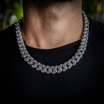 12MM ICED BAGUETTE CUBAN CHAIN