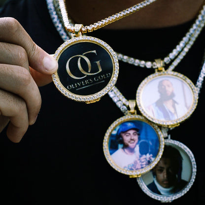 CUSTOM CLASSIC PHOTO PENDANT + CHAIN