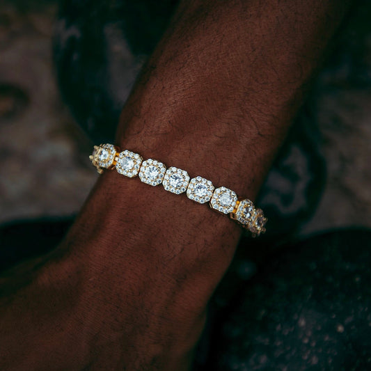 9MM ICED CLUSTER BRACELET
