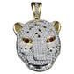 ICED PANTHER PENDANT // YELLOW GOLD