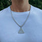 ICED PENROSE TRIANGLE PENDANT + CHAIN