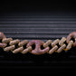 THE CUBAN X CHAIN // YELLOW X ROSE GOLD 18MM