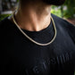 4MM ROUND CUT TENNIS CHAIN IN YELLOW GOLD