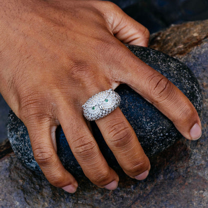 ICED OWL RING