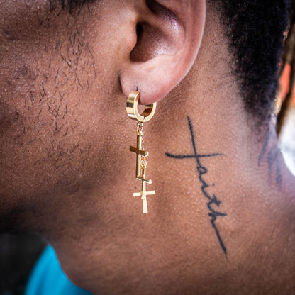 CROSSES x 3 // DANGLY EARRINGS