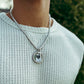 CUSTOM PHOTO PENDANT + TENNIS CROSS + TENNIS BRACELET [3 PIECES]