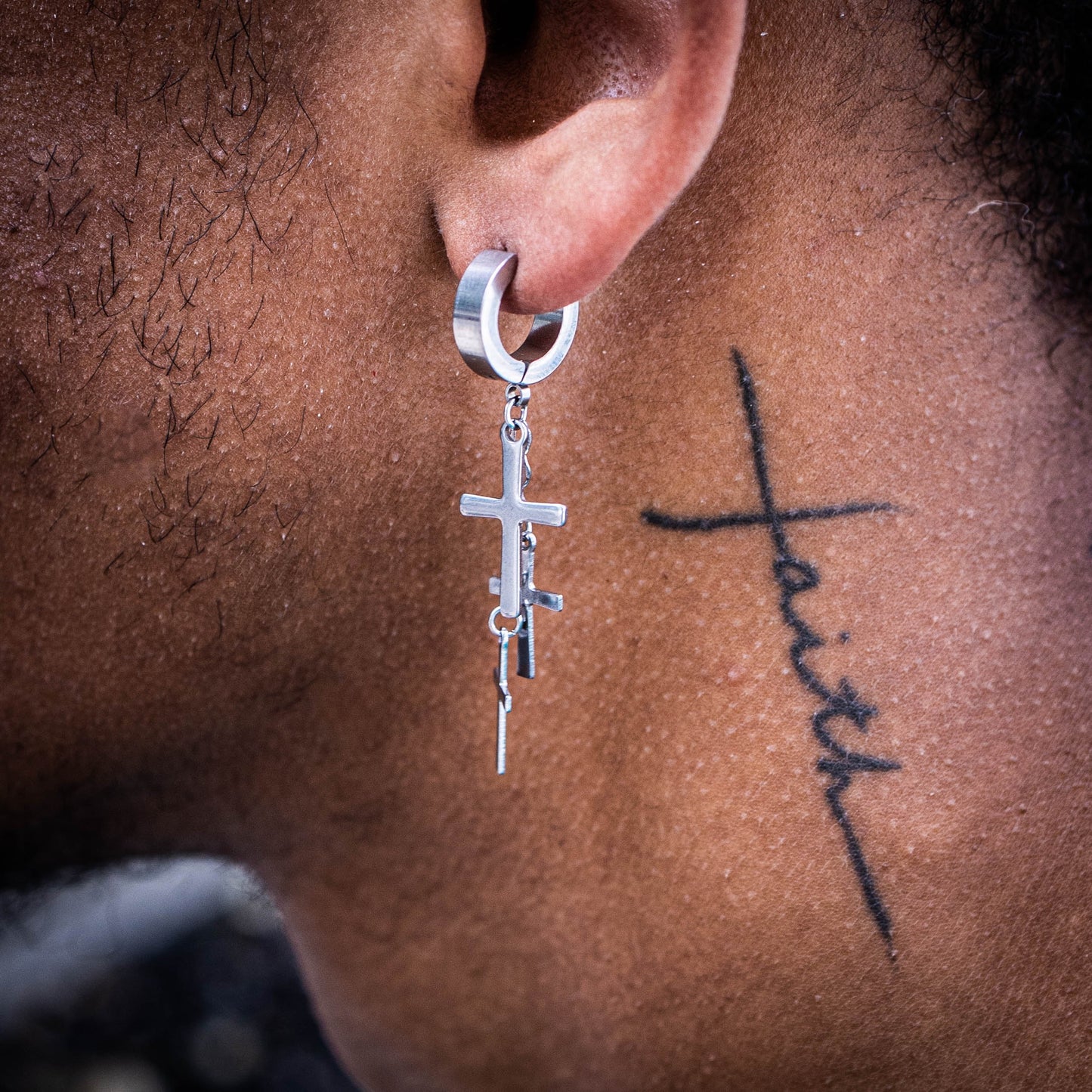 CROSSES x 3 // DANGLY EARRINGS