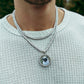 SMALL CUSTOM PHOTO MEDALLION + CHAIN