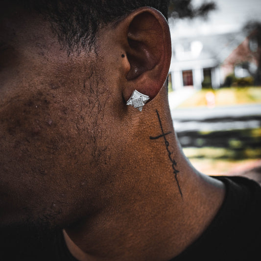 BAROQUE // WHITE GOLD EARRINGS