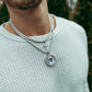 SMALL CUSTOM PHOTO MEDALLION + CHAIN