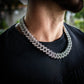 15MM ICED TACTICAL CUBAN CHAIN IN WHITE GOLD